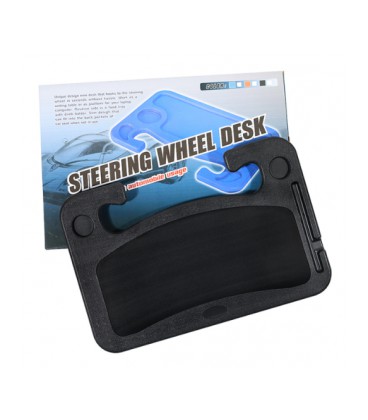 Столик подставка Р-3610G Box с креплением на руль в автомобиль, Black, 420*200*20mm. 0.7kg. Box