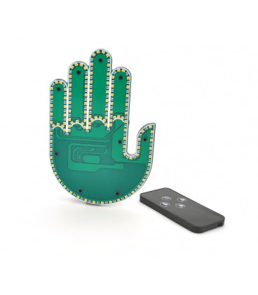 Светящаяся рука на заднее стекло+ пульт, питание от 3*АА(нет в комплекте), Box