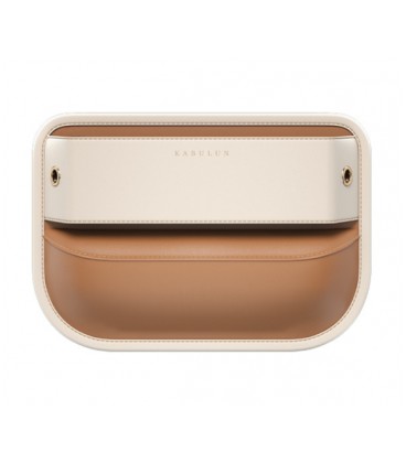 Автомобильний органайзер CABULE боковой, 30x20х4см, крепление сбоку сидения , 1 отделение, PV-кожа, бежевый