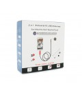 2 in 1 MicroUSB/PC HD эндоскоп, мини камера 7.0 mm, мягкий провод, 5м