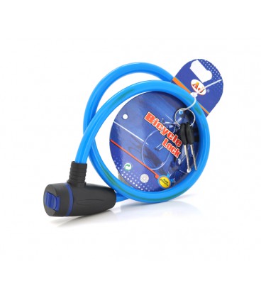 Замок велосипедный на ключе YT18780, длина 700мм, Mix color