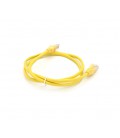 Патч-корд литой RITAR, UTP, RJ45, Cat.5e, 1m, желтый, Cu (медь) Q500
