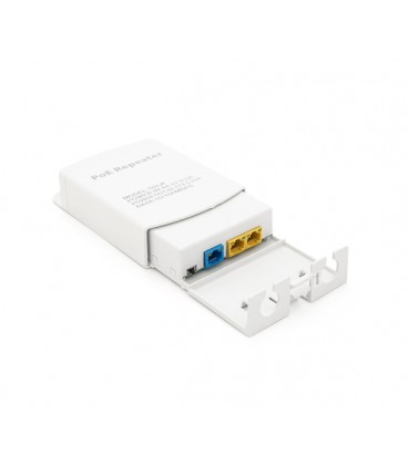 POE удлинитель-делитель уличный RITAR 1/2 ( 1 Вх -2 Вых, 10/100Mpbs POE ) 44-57V- 24W, Переключатель-100/250метров, BOX 140x100x