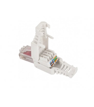 Коннектор RJ-45 быстрого монтажа 8P8C UTP Cat-6 (разборной, безинструментальный) белый, цена за 1 шт