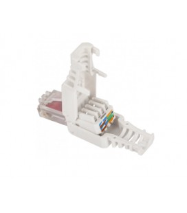 Коннектор RJ-45 быстрого монтажа 8P8C UTP Cat-5 (разборной, безинструментальный) белый, цена за 1 шт