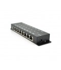 8-портовый POE-инжектор питания, с 8xRJ45 портами Ethernet 10/100Мбит/с, IEEE802.3af/at, 12-57V, PIN45+/78-