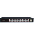 Коммутатор Merlion MG1024S 24 портов RJ45 Ethernet + 2 SFP 10/100/1000 Мбит/сек. металл AC220V.