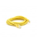 Патч-корд литой RITAR, UTP, RJ45, Cat.5e, 5m, желтый, Cu (медь) Q300