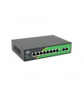 POE коммутатор JY-1010B 8 POE 10/100 + 2 RJ45 10/100 + встроенный блок питания 52V 2.3A