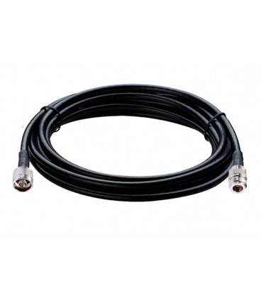 Высокочастотный патчкорд удлинитель 5 метров, N Type Male-N Type Female (папа,штекер-мама,гнездо) цвет черный