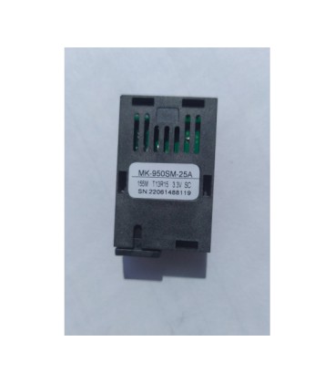 Оптический модуль MK-950SM-25A одноволоконний, для ремонтной платы медиаконвертера Tx/Rx(43030), под пайку, 155M Tx1310/Rx1550, 