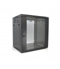 Шкаф Merlion 15U, 600*450*768 (Ш*Г*В)мм закаленное стекло, черный, сталь 1,2мм с замком (в разобраном виде!!!)