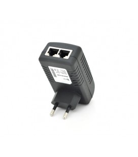 POE инжектор RITAR RT-PIN-24/12EU, 24V 0,5A (12Вт) с портами Ethernet 10/100Мбит/с, EU PLUG