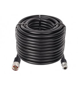 Высокочастотный патчкорд удлинитель 10 метров, N Type Male-N Type Female (папа,штекер-мама,гнездо) цвет черный