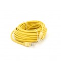 Патч-корд литой RITAR, UTP, RJ45, Cat.5e, 10m, желтый, Cu (медь) Q300