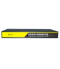 POE коммутатор гигабитный Merlion 16 POE + 2 RJ45 + 2 SFP 10/100/1000 встроенный блок питания 52V 4.8A
