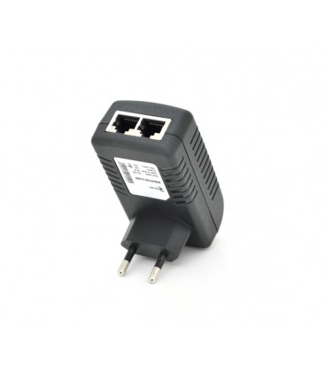 POE инжектор RITAR RT-PIN-12/24EU, 12V 2A (24Вт) с портами Ethernet 10/100Мбит/с, EU PLUG