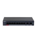 8-портовый гигабитный управляемый PoE коммутатор DH-CS4010-8GT-110 с 8 портами POE 1000Мбит + 2 порта UP-Link 1000Мбит,190x106x3