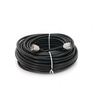 Высокочастотный патчкорд 20 метров, N Type Male (папа,штекер) с двух сторон, цвет черный