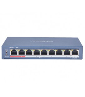 8 портовый POE коммутатор Hikvision DS-3E0109P-E(C) 8xRJ45 (100M) PoE + 1x RJ45 (100M)