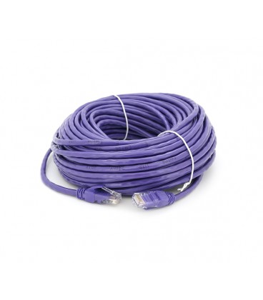 Патч-корд литой RITAR, UTP, RJ45, Cat.5e, 25m, фиолетовый, Cu (медь)