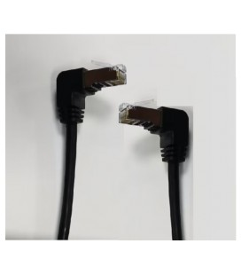 Патч-корд литой UTP, RJ45(угловой/угловой), неэкранированный, UTP5e 0.93m, patch D4.9mm AWG26 2x90° CU, черный, Q200