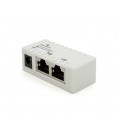 POE инжектор IEEE 802.3af PoE с портом Ethernet 10/100 Мбит/с, White