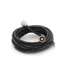 Высокочастотный патчкорд 5 метров, N Type Male (папа,штекер) с двух сторон, цвет черный