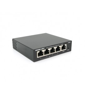 Коммутатор POE 48V Mercury S105P 4 портов POE + 1 порт Ethernet (Uplink ) 10/100 Мбит/сек, БП в комплекте, BOX Q200 (258*196*66)