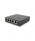 Коммутатор POE 48V Mercury S105P 4 портов POE + 1 порт Ethernet (Uplink ) 10/100 Мбит/сек, БП в комплекте, BOX Q200 (258*196*66)