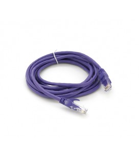 Патч-корд литой RITAR, UTP, RJ45, Cat.5e, 3m, фиолетовый, Cu (медь)
