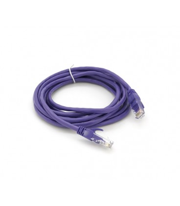 Патч-корд литой RITAR, UTP, RJ45, Cat.5e, 3m, фиолетовый, Cu (медь)