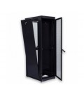 Шафа 19' 42U, 800х865 мм (Ш*Г), посилена, перфоровані двері (66%),чорна