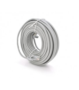 Патч-корд литой VEGGIEG, CCA, UTP, RJ45, Cat.5e, 30m, серый