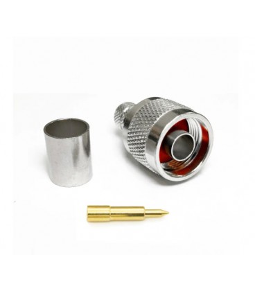 Разъем N Type Male под обжим на кабель RG-8/RG-213/LMR400/SYV-50-7/7D-FB цена за 1 шт