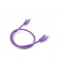Патч-корд литой RITAR, UTP, RJ45, Cat.5e, 0,25m, фиолетовый, Cu (медь)