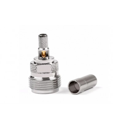 Разъем N Type Female под обжим на кабель RG58/RG142/RG223/LMR-195/3D-FB/SYV50-3 цена за 1 шт