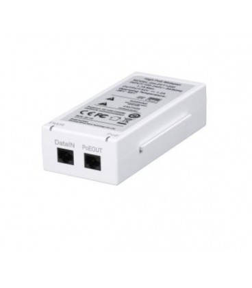 PoE инжектор с технологией Hi-PoE Midspan (60Вт) Dahua DH-PFT1200, 1xRJ45 10/100/1000 Base-T (PoE), 50х70х39 мм