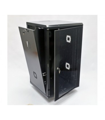 Шафа 21U, 600х600х1040 мм (Ш*Г*В), акрилове скло, чорна