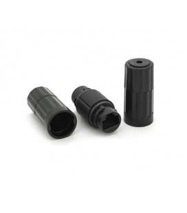 Соединитель RJ45 8P8C IP68 мама/мама RJ45 для соединения кабеля,черный, водонепроницаемый, Q100