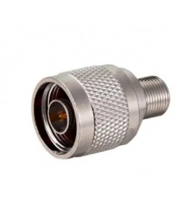 Разъем N Type Мale под F, штекер N - гнездо F, корпус латунь. цена за 1 шт