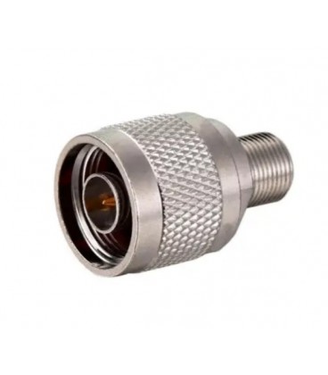 Разъем N Type Мale под F, штекер N - гнездо F, корпус латунь. цена за 1 шт