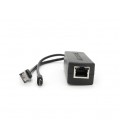 POE сплиттер AOT-0524 48V-5V, RJ45,Mini-USB (10/100Мбит, Вход-48V/Выход 5V 2.4А)