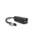 POE сплиттер AOT-0524 48V-5V, RJ45,Mini-USB (10/100Мбит, Вход-48V/Выход 5V 2.4А)
