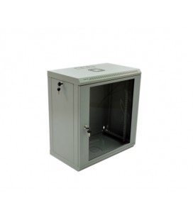 Шафа 12U, 600x350x640мм (Ш*Г*В), економ, акрилове скло, серый