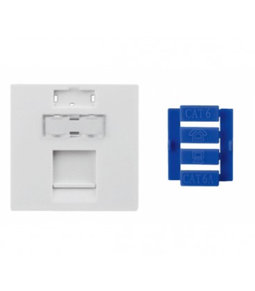 Модульная вставка OK-net, 45х45 1 порт, тип 1