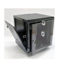 Шафа 12U, 600х600х640 мм (Ш*Г*В), акрілове скло, чорна