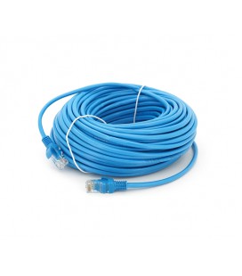 Патч-корд литой RITAR, CCA, UTP, RJ45, Cat.5e, 30m, синий Q50