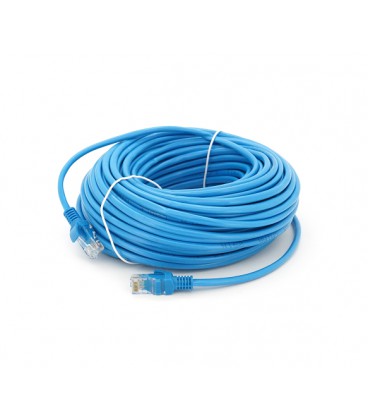 Патч-корд литой RITAR, CCA, UTP, RJ45, Cat.5e, 30m, синий Q50