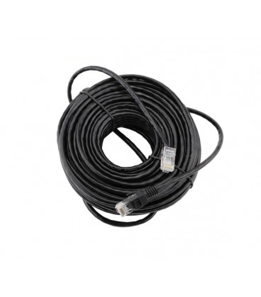 Патч-корд литой RITAR, CCA, UTP, RJ45, Cat.5e, 30m, черный Q50